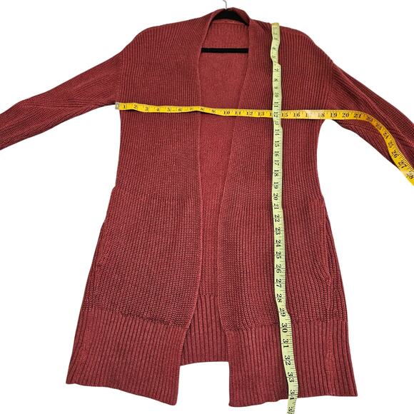 Lululemon Cashlu Sweater Wrap Heathered Mulled Cardigan Wine M/L - Picture 16 of 16